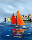 Sally Caldwell-fisher Canvas Paintings - Mariners Landing